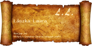 Lászka Laura névjegykártya
