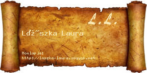 Lászka Laura névjegykártya